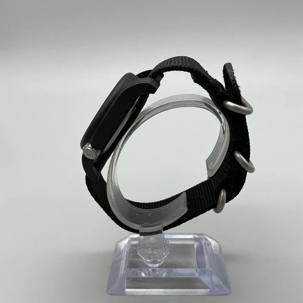 Bertucci A-2R DX3 Mens Watch 40mm Black Dial Nylon Strap 50M Field New Battery
